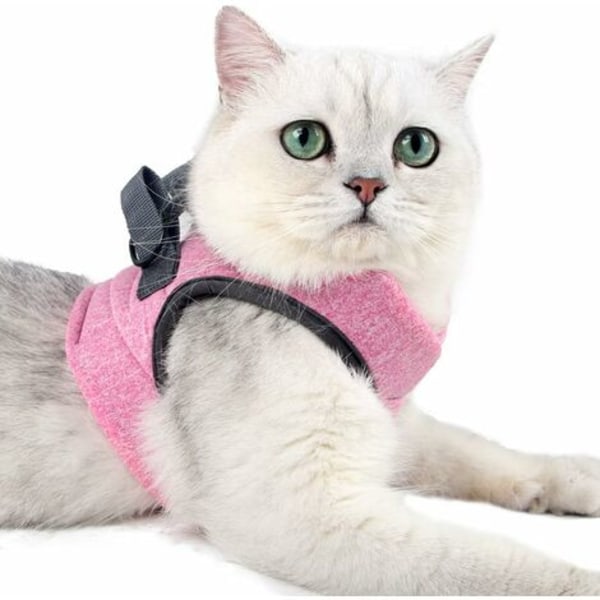 Kattsele och koppel Ultralätt kattungekrage Mjuk och bekväm kattpromenadjacka Löpande, läcksäker Lämplig för