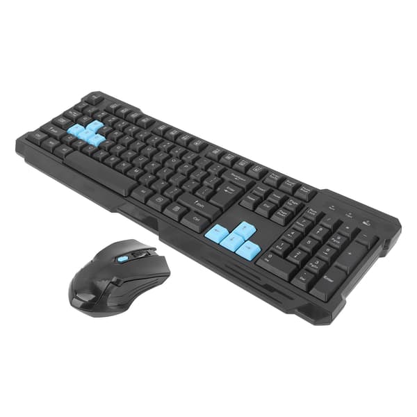 Trådløst tastatur og mus-sæt 2.4G USB-modtager til stationær computer gaming