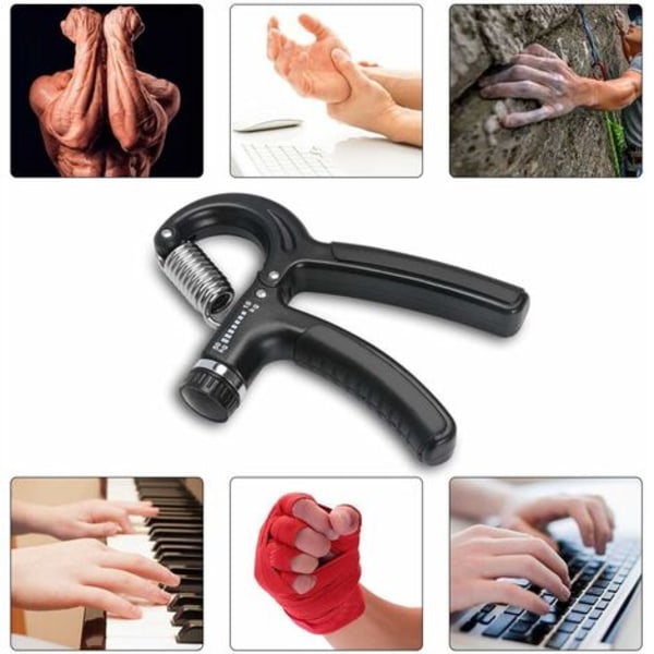 Kädensija, sormiharjoittajan säädettävä vastus 5-60 kg käsikahva harjoituskehonrakennus / painopuristin / harjoituskahva F:lle