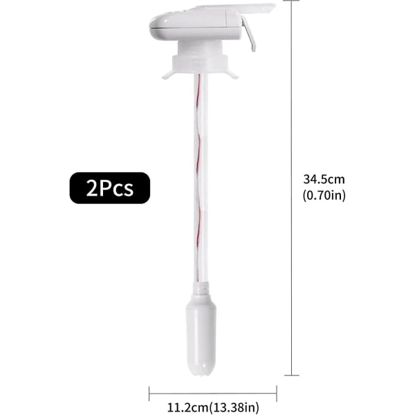 2 stk Automatisk drikkevaredispenser Gadget Magic Elektrisk vandhane Bærbar magisk hane drikkevareautomat Automatisk drikkevarehalm Vand Mælk Juice Øl