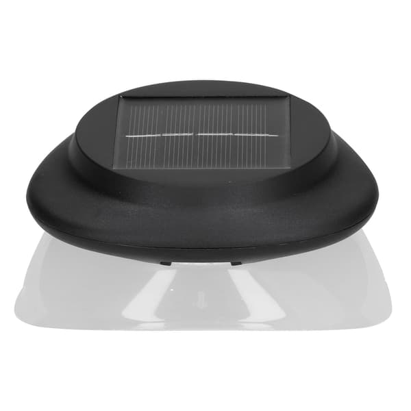 9LED Solcellelampe IP55 Vanntett 6500K Hvit Hagelampe med Sensor for Utendørs Gjerde