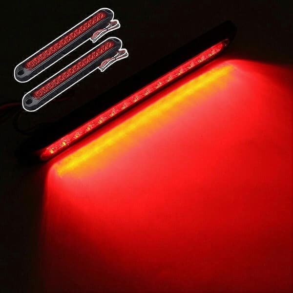 Universal 15 LED Bremselys Energibesparende Kørebaglygte til Bil Lastbil Red 2pcs