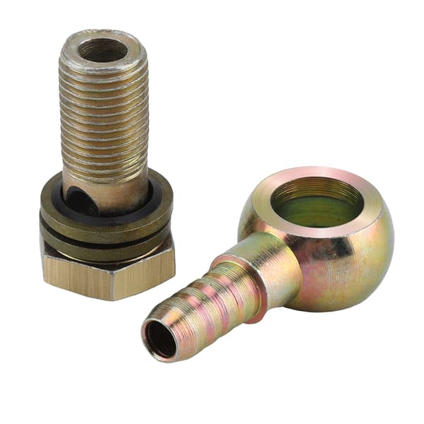 M12 1,25 mm motorsykkel oljekjøler koblinger plugg M8 kulehode adapterpar