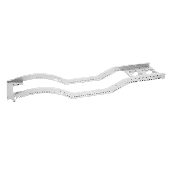 Aluminiumslegering RC Bil Chassis Rammesett Front Bakre Støtfanger for SCX10 D90 1/10 RC Crawler Sølv