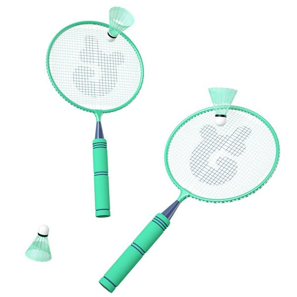 Børne Badmintonketsjer Legering Letvægts Elastisk Alder 5-12 Mintgrøn