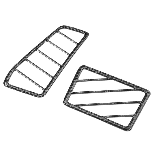 2 STK Karbonfiber Side Luftventil Trim Interiør for Dodge Challenger 2008 2014 LHD