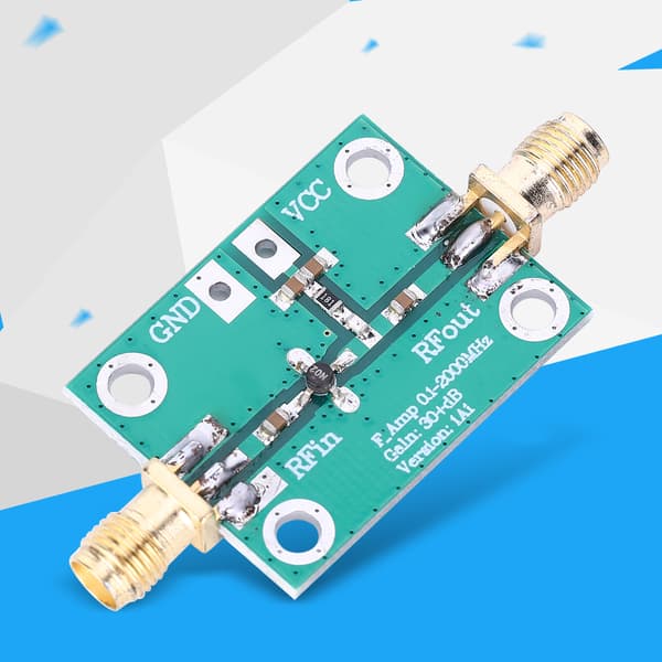 RF Bredbandsförstärkare Lågbrus LNA Modul 0.1-2000MHz 30dB Förstärkning