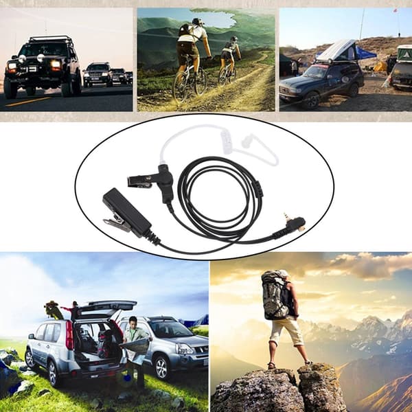 Motorola MTH600 MTH650 MTH800 MTH850 Luftslange PTT Ørepropp Headset