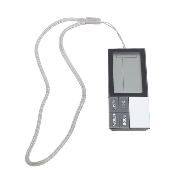 Mini Digital LCD Skridttæller Bærbar 3D Gå-skridttæller