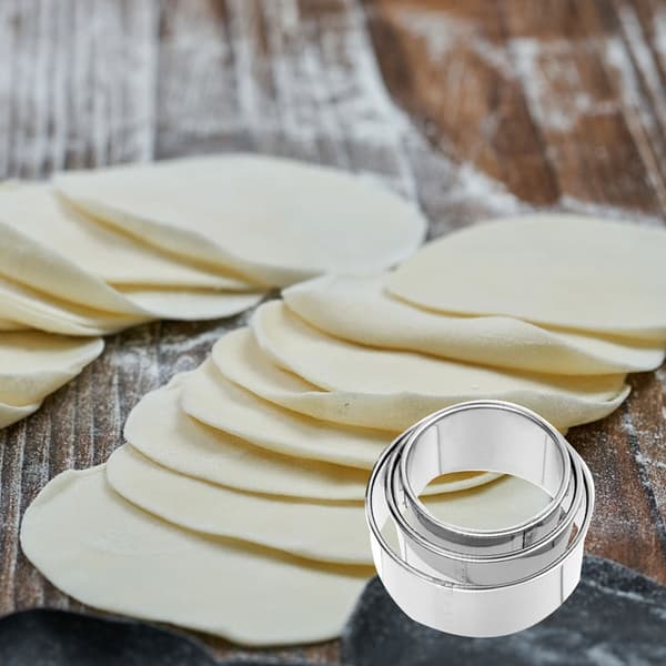 3 st Rostfritt Stål Degskärare Set för Dumplings