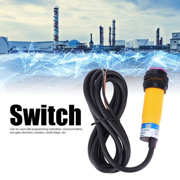 10 STK JYIO E3F DS30C4 Diffus Fotoelektrisk Sensor Switch 10-30VDC 3 Ledning NPN NO