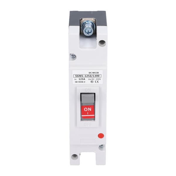 Solcelle Batteribeskyttelse 125A 250V DC MCCB 1P Strømafbryder Switch Isolator Beskytter