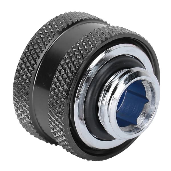 Quick Twist Connector G1 4 Ekstern Gevind Fittings Computer Vandkøling Hårdt Rør Sort