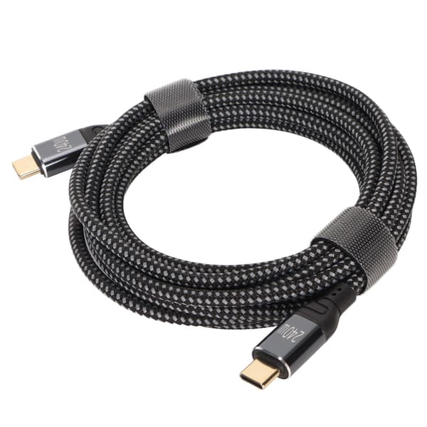 USB C til USB C Kabel Hann til Hann PD240W 3m PD3.1 E Mark Chip Ladekabel for Laptop Telefon Nettbrett