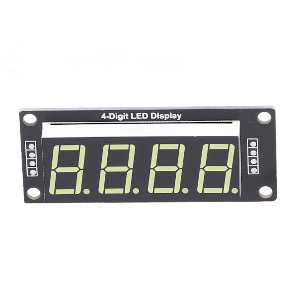 4 stk. LED-segment digitalt displaymodul 4 Bits 7 segmenter 0,56 tommer MRA172C Hvit PCB-klokkemodul