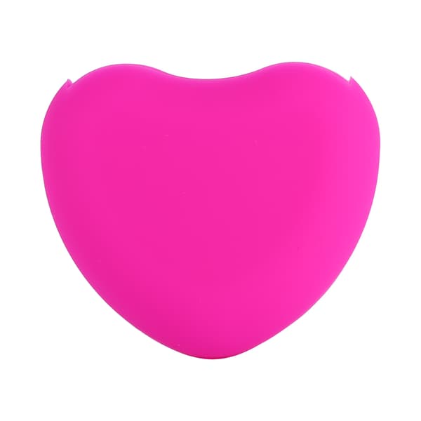 Makeupbørsterenser Silikone Kosmetisk Foundation Pudder Fjernelsesplade Vaskeskrubber (Rose)