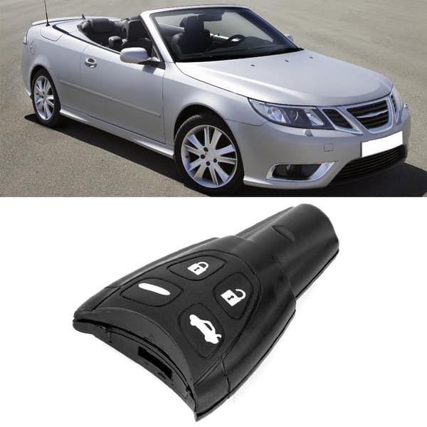 4-knapps bilnøkkeldeksel erstatning for Saab 93 95