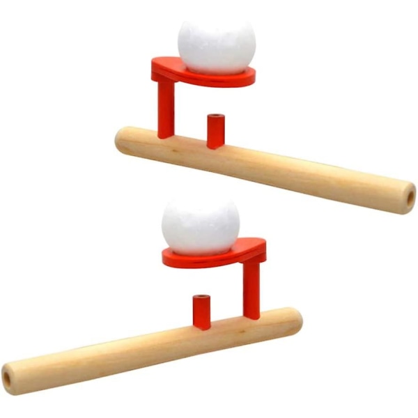 Klassiske træspil Flydende rør og bolde Balance blæsende legetøj til småbørn
