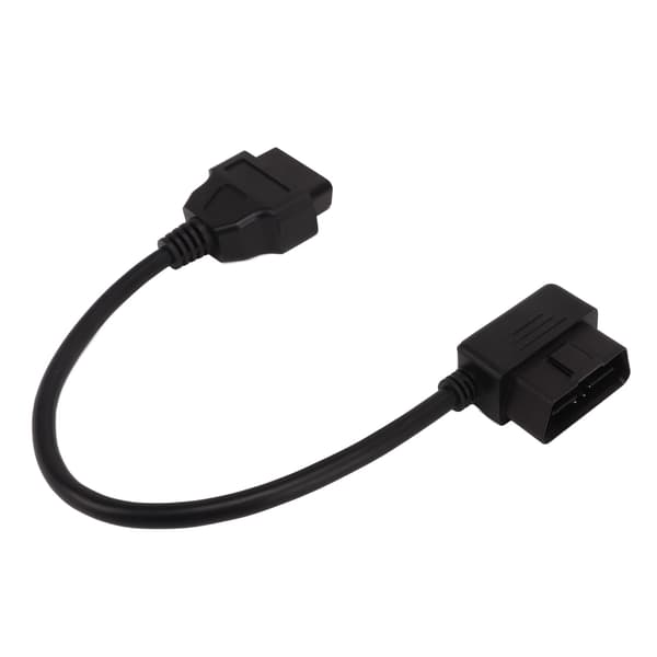 OBD2 Adapterkabel 16Pin Han til Hun Forlænger Fleksibel Stabil Forbindelse til Bil