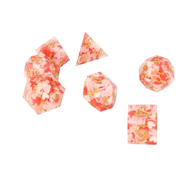 D6 Resin Polyhedral Terning Høy Balanse Klart Nummer Rollespill Terninger
