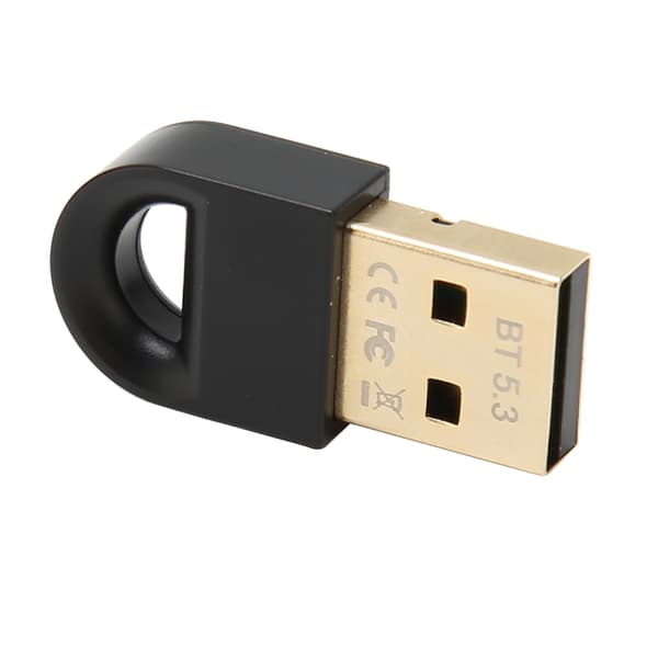 Bluetooth 5.3 USB-adapter trådløs dongelmottaker for datamaskin stasjonær bærbar PC tastatur mus