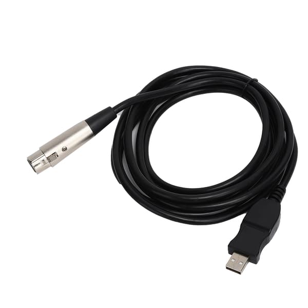 USB till XLR Hona Adapterkabel 3 Meter Inspelningsfunktion Spelutrustning Värd