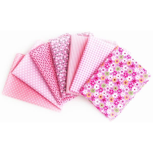 7 st blandat Fat Quarter Bundle Quilt Quiltning Bomullstyg Sömnad DIY Set