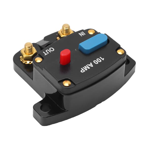 Bil Audio Strømafbryder Manuel Reset Sikring Inline Inverter Holder til Bil Audio Stereo System Båd Lastbiler Busser 100A
