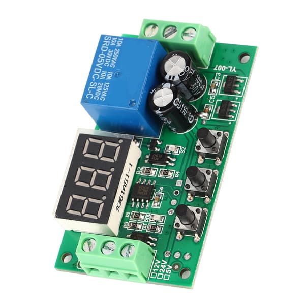 Relæmodul Kontrolkort Forsinkelseskontakt Controller Elektroniske Komponenter LED DC 5V