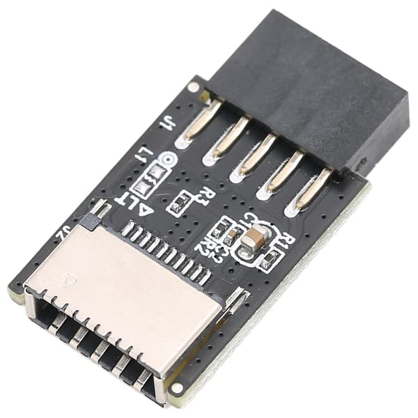 USB 2.0 Hun til Type E 9 Pin Front 20 Pin Holdbar Metal Plastik Adapter