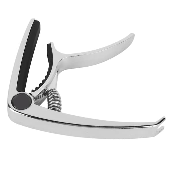 Gitarr Capo Metall Justerbar Fjäderspänning Capo för Akustisk Elektrisk Ukulele Bas Silver