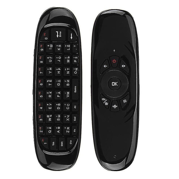 venäjä englanti thai arabia C120-akselinen Gyro 2.4g Air Mouse Keyboard