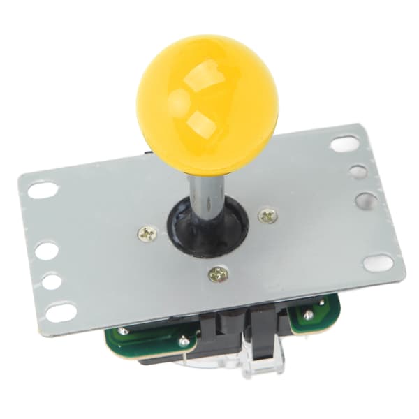 DIY USB Arkadespillkontroller Joystick med Kontrollbrikke Gul