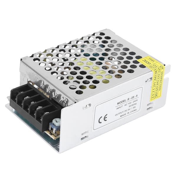 Switching Strømforsyningsadapter 25W 5V 5A AC 100 240V til CCTV LED-udstyr