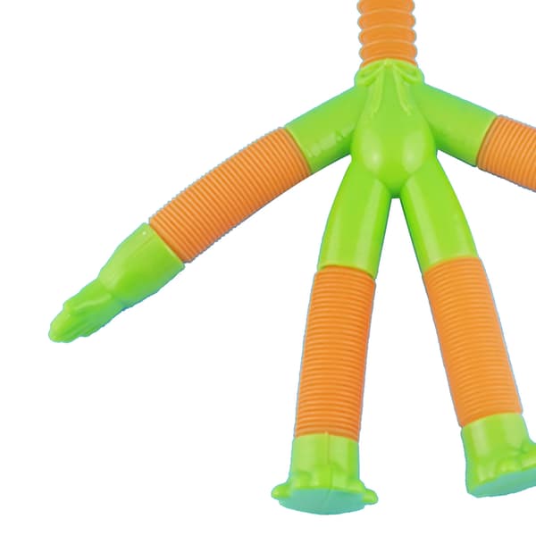 Langhals Popping Tube Fidget Legetøj Udtrækkelig Elastisk Rør Sensorisk Legetøj Grøn