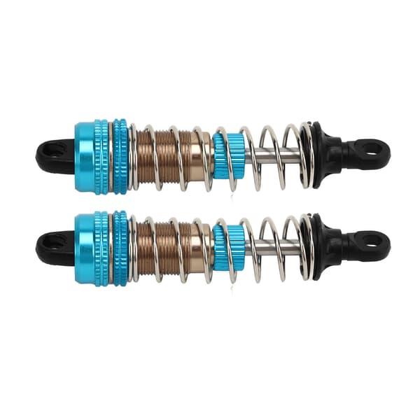 2 STK 76 mm RC Bil Hydraulisk Støddæmper Aluminiumlegering Oliedæmper til SCY 16101 16102 16103 16201 1/16 Skala Blå