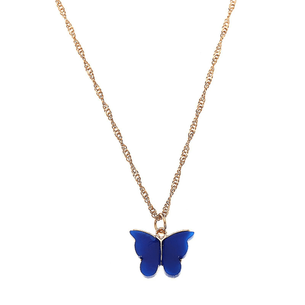 Mode smycken Charm Butterfly hänge hänge ihåligt halsband Elegant Retro