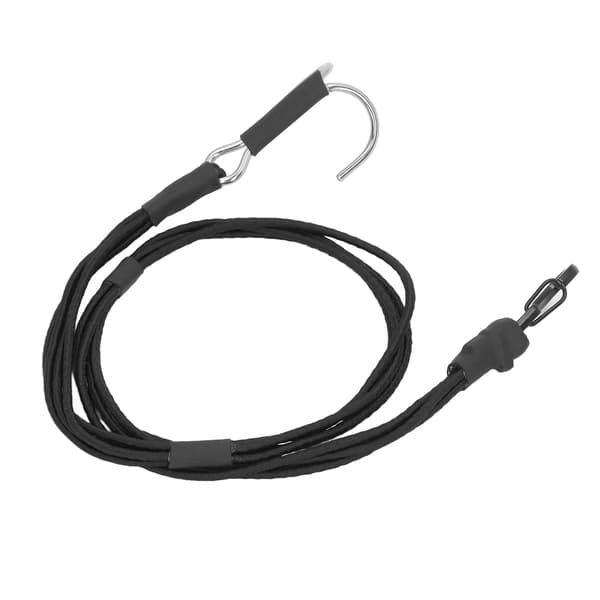 RC Crawler Kinetic Winch Strap Elastisk Rednings Træk Trailer Reb med Kroge til 1/10 1/8 Skala RC Bil Sort