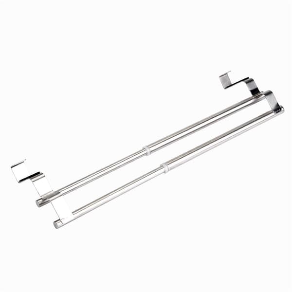 Double Layer Telescopic Stainless Steel Towel Holder, Rack, Hanger, Organizer, Bathroom, Kitchen
