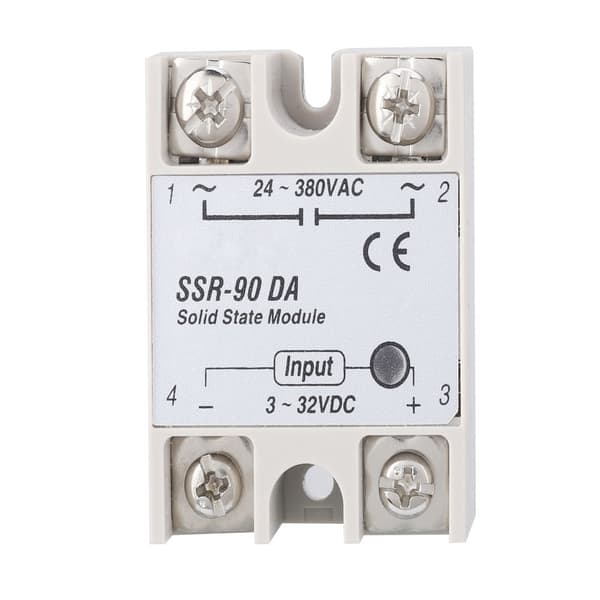 SSR-90DA 90A Solid State Relémodul SSR DC AC Inngang 3-32V DC