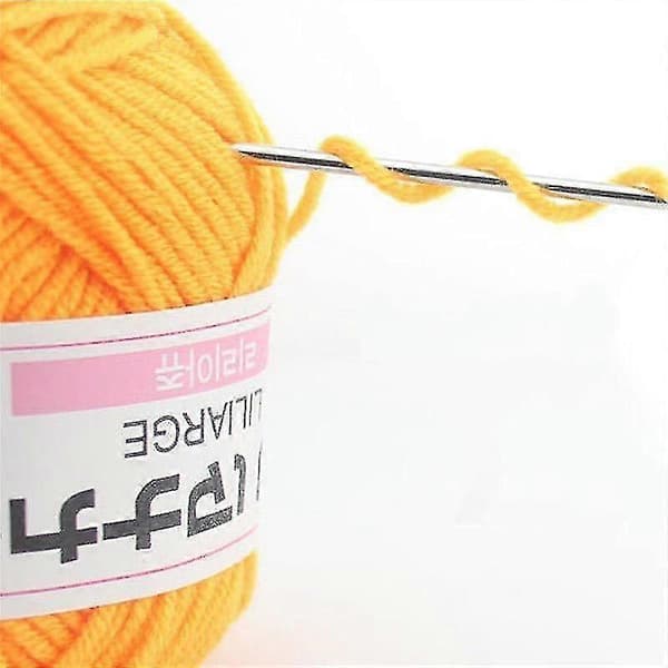 Gul blød bomuld naturlig fiberuld til gør-det-selv-sweater