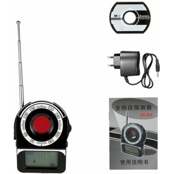 Multifunctional Full Range RF Wireless Signal Radio Detector 1MHz-6.5GHz Camera Auto Detection Tracer Detector Adjustabl