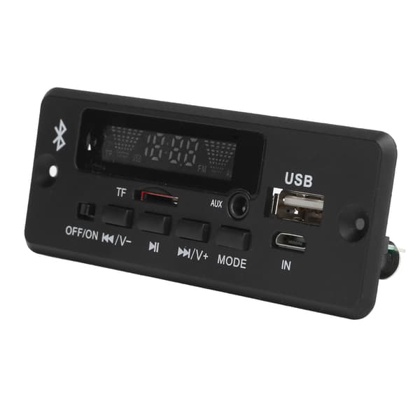 02CABT Universell WAV-avkodningsmodul MP3-dekoderkort med Bluetooth-samtal Svart