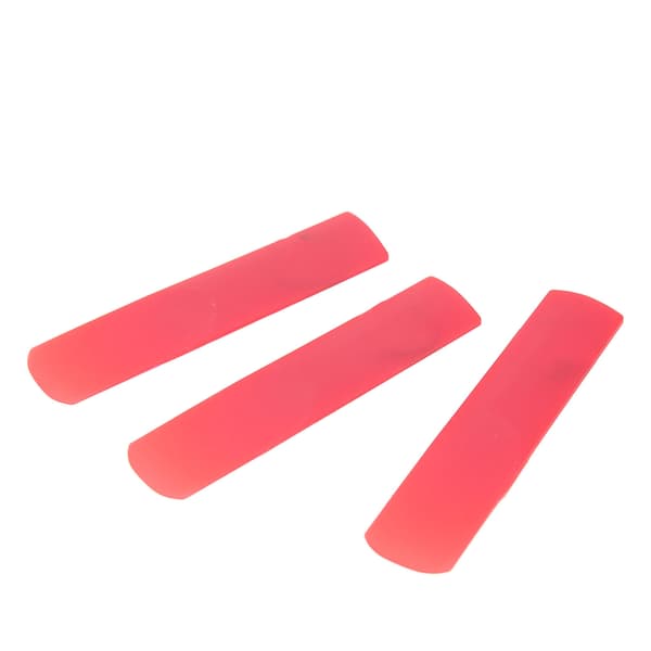 3 stk. sopransaksofonrør harpiks saksofonrør instrumenttilbehørssett for utskifting, rød