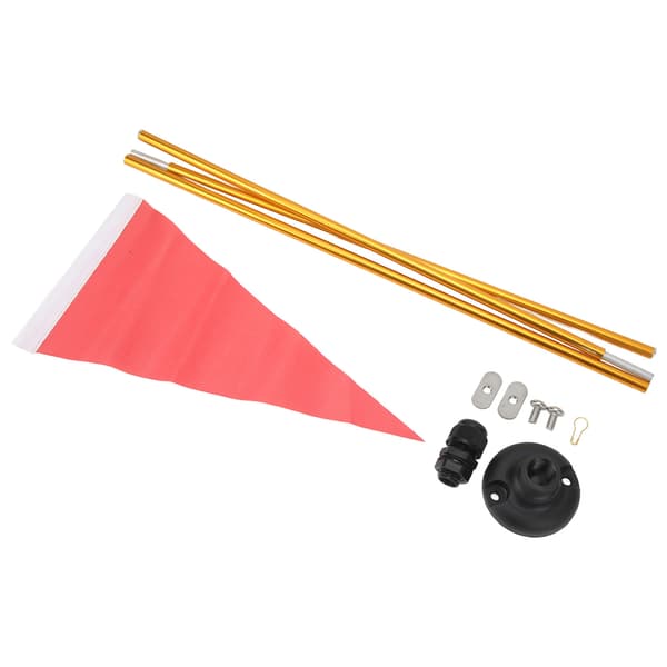 Aluminium Kajak Säkerhetsflagga Stång Nylon DIY Bas Kit för Kanot Utomhus