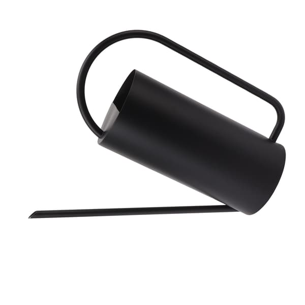 Vandkande i rustfrit stål med lang tud 1500 ml Stor kapacitet Havekande Sort