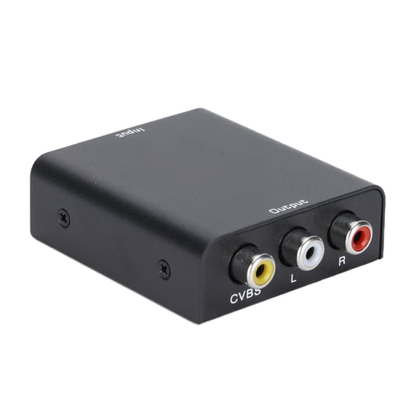 AY26V14 4Kx2K HD Multimedia Interface till RCA AV Adapter Mini CVBs Video Audio Converter