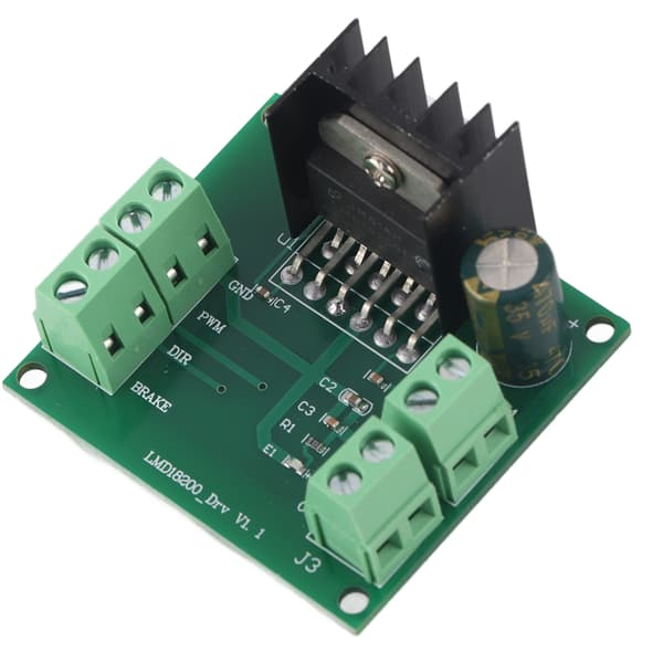DC Motor Drivmodul PWM Hastighedsregulering Motor Driver Controller Board LMD18200T 4,5‑5,5V