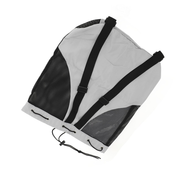 Outdoor Swim Bag Justerbara remmar Lätt andas och PVC Swim Mesh Beach Ryggsäck för Gym Grey Gray