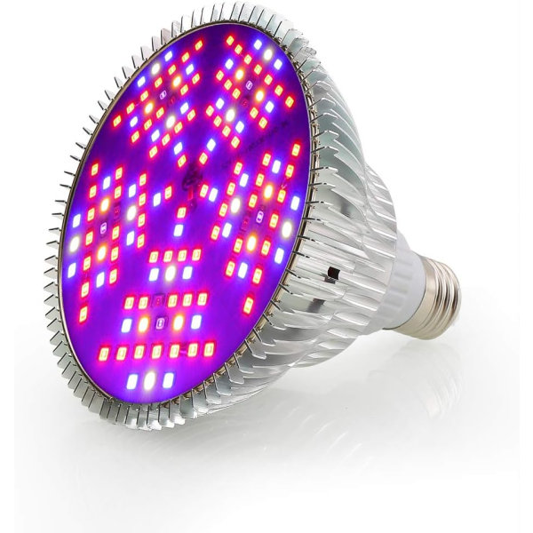 Plant Light 100W LED Grow Light täyden spektrin kasvinkasvatuslamppu 150LED E27 sisätilojen kasvien kasvatuslamppu hydroponiseen sisäpuutarhan kasvihuoneeseen